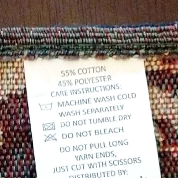 Halloween Spooky Jack O Lantern 54" Tapestry Table Runner NWOT - Picture 13 of 14